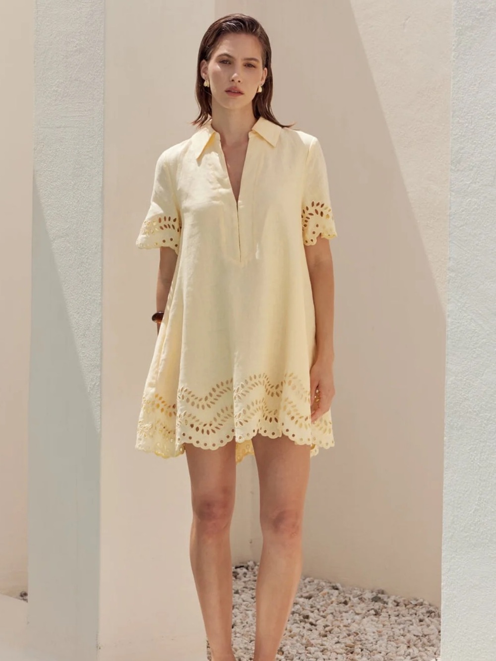 English Factory Butter Yellow Women's Dress